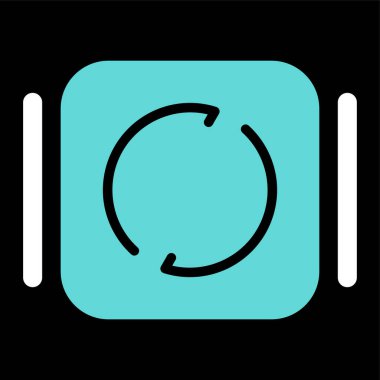 Yenile. Web simgesi basit illüstrasyon