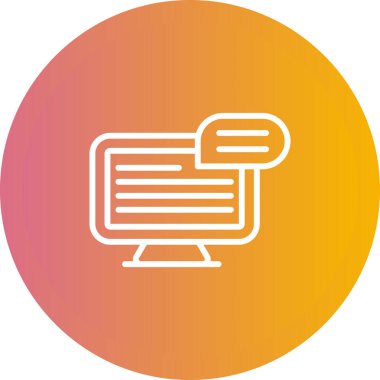 Bilgisayar web simge vektör çizim