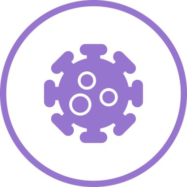 Virüs simgesinin vektör illüstrasyonu