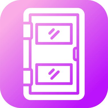 Kapı simgesinin vektör illüstrasyonu