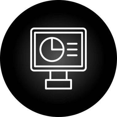 Web simgesi, vektör illüstrasyonu izleniyor