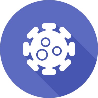 Virüs simgesinin vektör illüstrasyonu