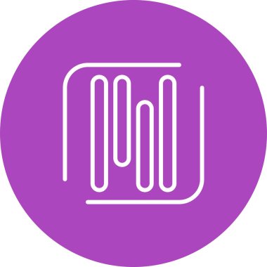 Satır simgesi, logo tasarım şablonu, vektör illüstrasyonu