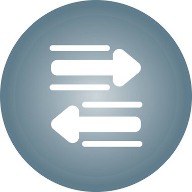 iki ok simge vektör çizim