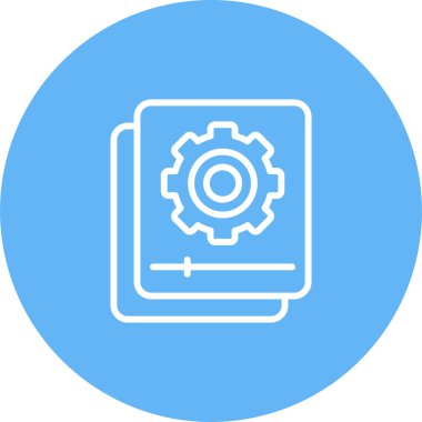 Belge Otomasyon simgesi, vektör illüstrasyonu  