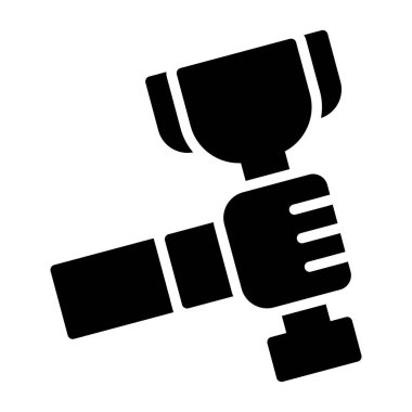 kupa ödül ikonu vektör illüstrasyonu 