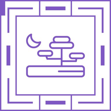 Savanna web simgesi illüstrasyonu