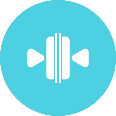 Dikey Birleştirme simgesi, vektör çizimi