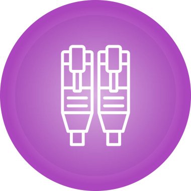 Ethernet web simgesinin vektör illüstrasyonu