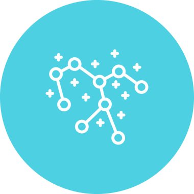 Takımyıldızı. Web simgesi basit tasarım