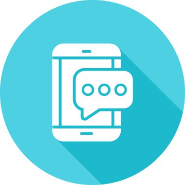 SMS iletisi simgesi, vektör çizim