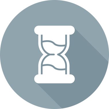 Kum saati. Web simgesi basit illüstrasyon