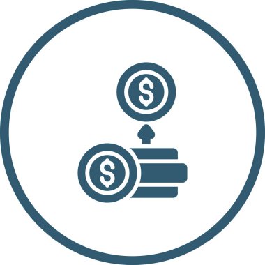 ROI (Yatırım Dönüşü) simgesi, vektör illüstrasyonu 