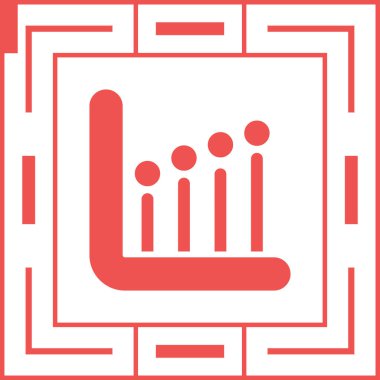 çubuk grafik istatistik ikonu vektör illüstrasyonu 