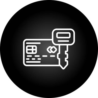 Kredi kartı simgesi, vektör illüstrasyonu basit tasarım