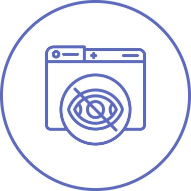 Özel. Web simgesi basit illüstrasyon