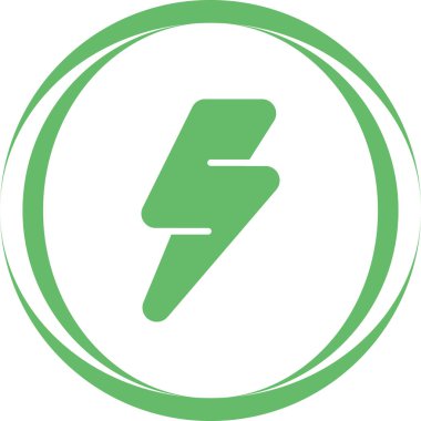 Şimşek Ağı simgesi. Basit resimleme  