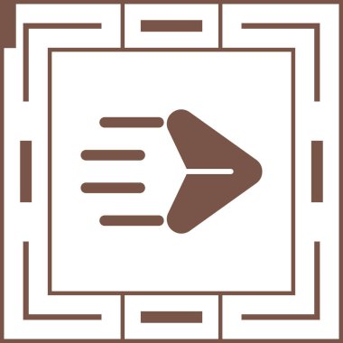 posta simgesi, vektör illüstrasyonu basit tasarım gönder