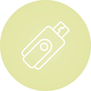 Flaş bellek simgesi, vektör illüstrasyonu basit tasarım