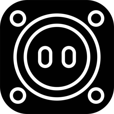 soket ağ simgesi vektör illüstrasyonu