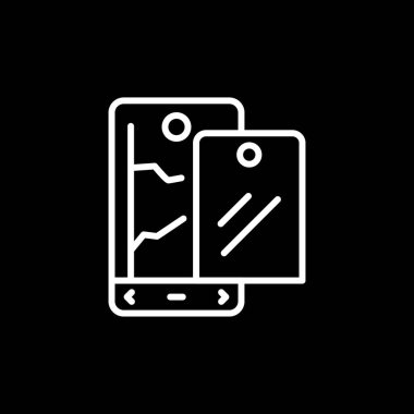 akıllı telefon web simgesi vektör çizimi 