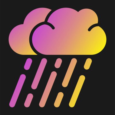 Bulut. Web simgesi basit illüstrasyon 