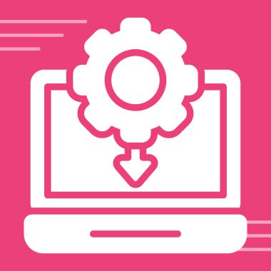 Aygıt Sürücüsü web simgesi vektör çizimi