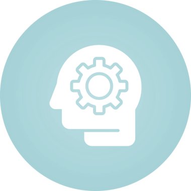 Tasarım düşünme süreci. Web simgesi basit illüstrasyon