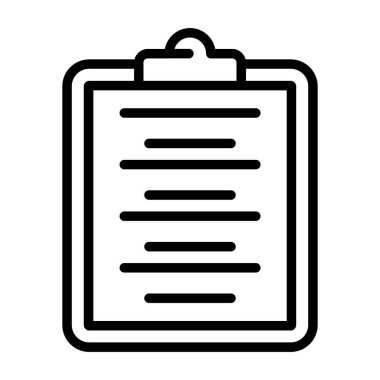 Yazı tahtası. Web simgesi basit illüstrasyon