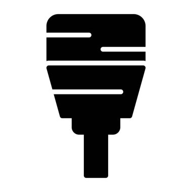 Kablo. Web simgesi basit illüstrasyon