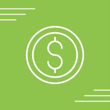 Dolar simgesi vektör illüstrasyonu