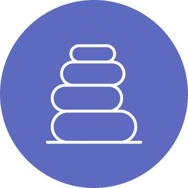 Kayalar simgesi, basit vektör illüstrasyonu