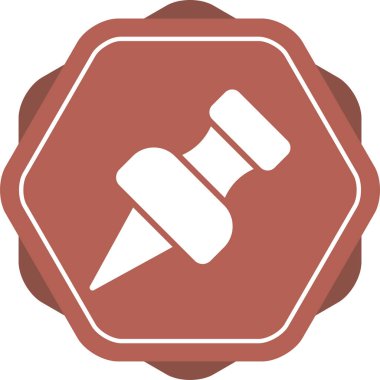 Küçük harf simgesi, sosyal medya, Instagram pin sembolü, vektör illüstrasyonu 