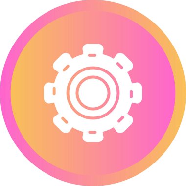 dişli web simge vektör çizim 