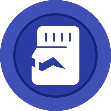 Sd Card web simgesi, basit vektör illüstrasyonu