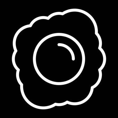 Yumurta simgesi tasarımının vektör çizimi