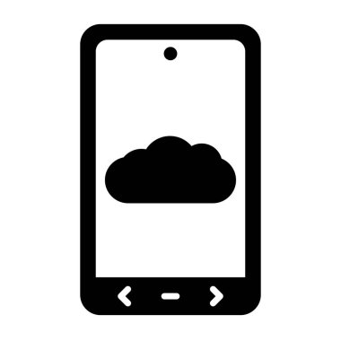 Akıllı telefon. Web simgesi basit tasarım