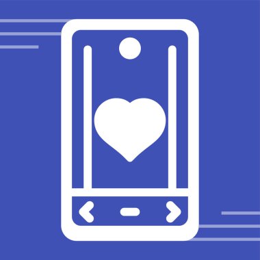 akıllı telefon web simgesi vektör çizimi 