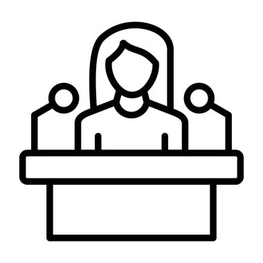 Bildir. Web simgesi basit illüstrasyon