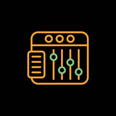 Tarayıcı web simgesi, basit illüstrasyon