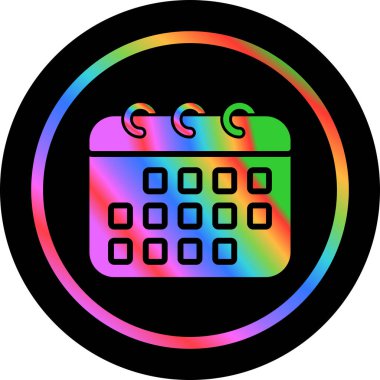 Takvim. Web simgesi basit illüstrasyon 