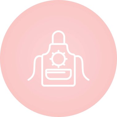 Önlük simge vektör çizim