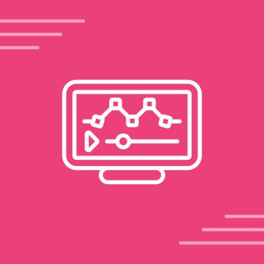 Modern görüntü düzenleme simgesinin vektör illüstrasyonu