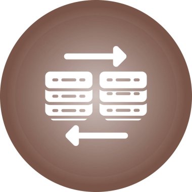 Bulut Göç web simgesi, vektör illüstrasyonu