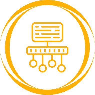 Zaman Çizgisi Web simgesi vektör çizimi