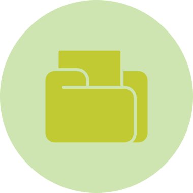 dosya dizini simgesi, vektör illüstrasyonu basit tasarım