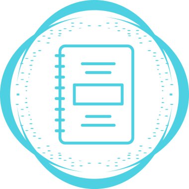 Not defteri web simge vektör çizim 
