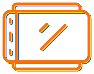 Grafik Tableti modern simgesinin vektör illüstrasyonu