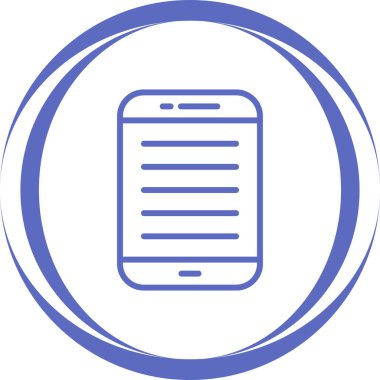 Akıllı telefon. Web simgesi basit illüstrasyon 