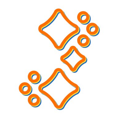 Sparkles modern simgesinin vektör illüstrasyonu